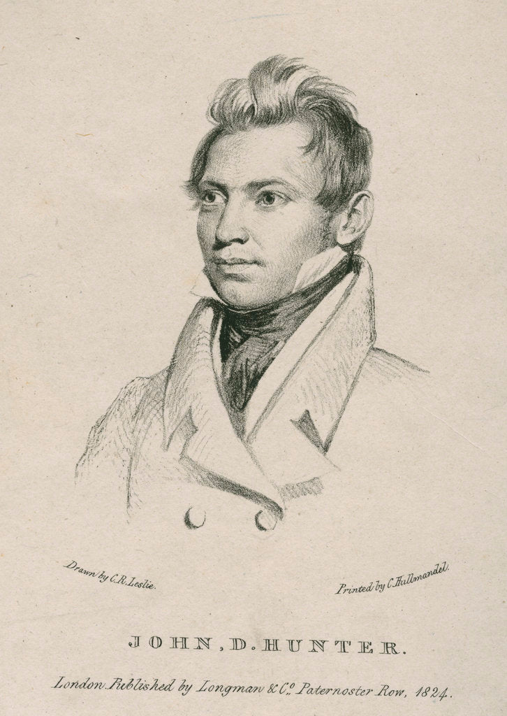 Detail of Portrait of John Dunn Hunter (1798-1827) by Charles Joseph Hullmandel