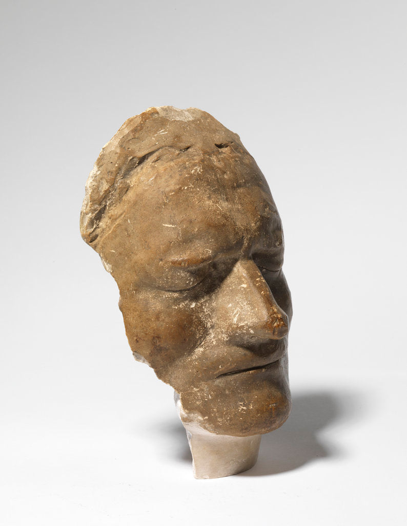 Detail of Death mask of Isaac Newton by Michael Rysbrack