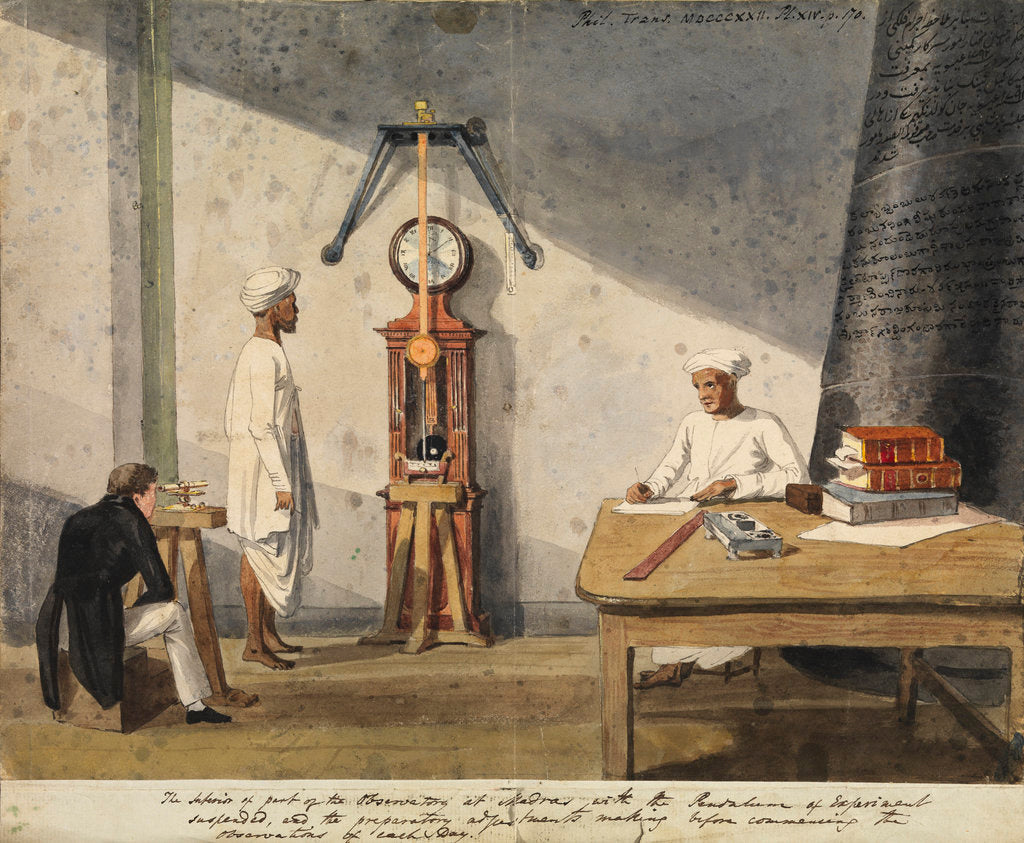 Madras Observatory interior by Anonymous
