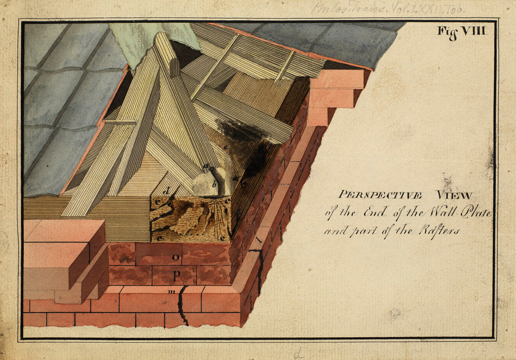 Perspective view of the End of the Wall PlateÃ  [of Heckingham Workhouse, Norfolk] by Anonymous
