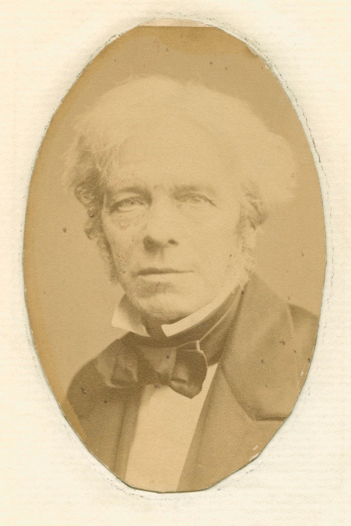 Detail of Portrait of Michael Faraday (1791-1867) by John Watkins