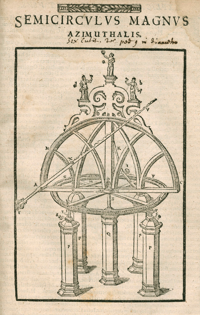 Tycho Brahe's great azimuth semicircle by Anonymous