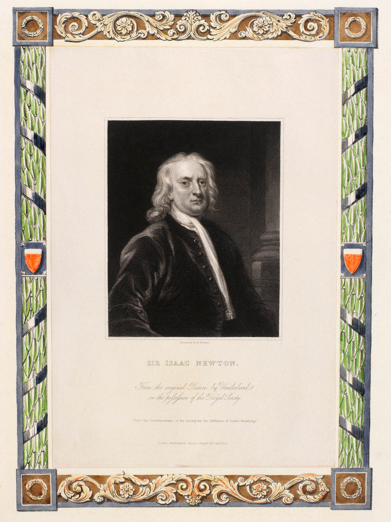 Portrait of Isaac Newton (1642-1727) by Edward Scrimm