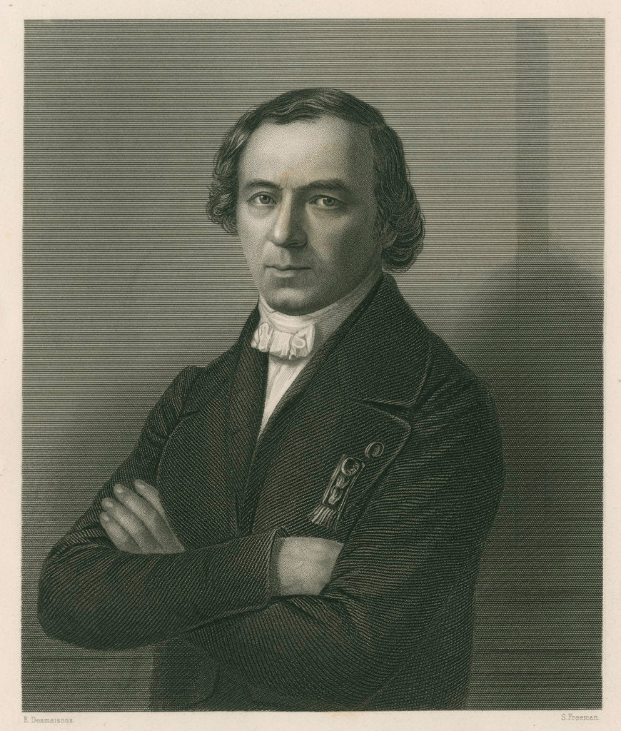 Detail of Portrait of Jean Baptiste Andre Dumas (1800-1884) by Samuel Freeman