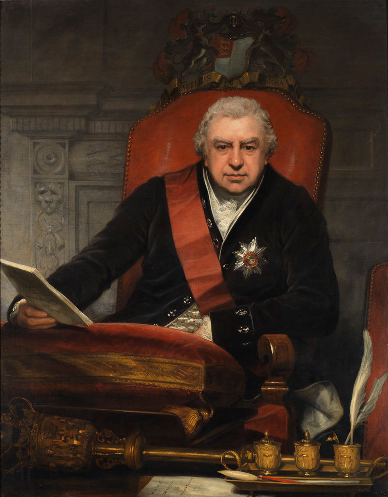 Detail of Portrait of Joseph Banks (1743-1820) by Thomas Phillips