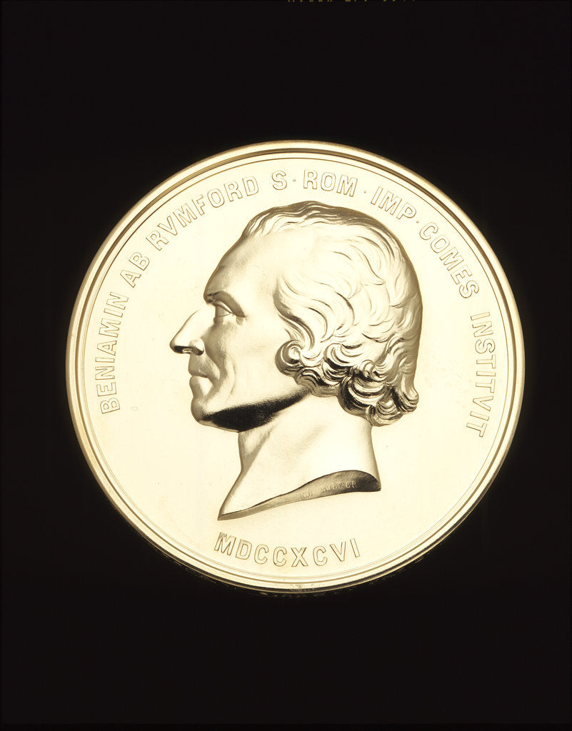 Obverse of the Rumford Medal by Anonymous