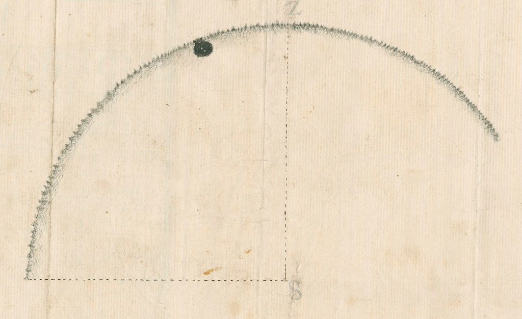 Venus at first internal contact with the Sun by William Bayly