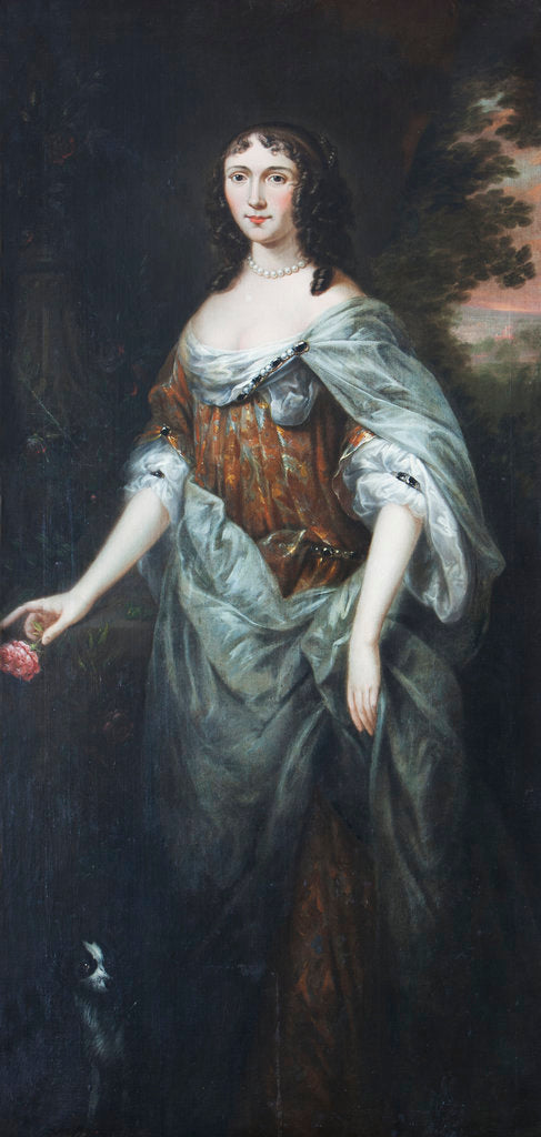 Portrait of 'woman with a rose' by Anonymous