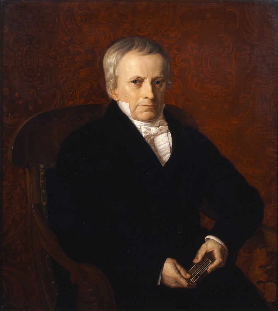 Detail of Portrait of Heinrich Christian Schumacher (1780-1850) by M Wullf
